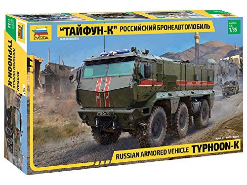 Zvezda 3701 1:35 Russian Armored Vehicle Typhoon-K-Modellbausatz,Plastikbausatz, Bausatz zum Zusammenbauen, detaillierte Nachbildung, unlackiert von Zvezda