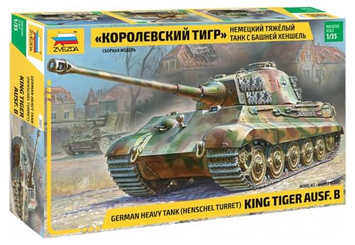 Zvezda 500783601 - 1:35 Sonderkraftfahrzeug 182 Kingtiger Henschel von GSI Creos