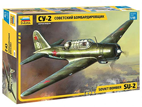 Zvezda 500784805-1:48 WWII Russische SU-2 Leichter Bomber von Zvezda