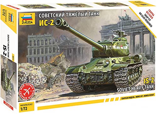 Zvezda 500785011 - 1:72 WWII Panzer is-2 Stalin, Weiß, Schwarz von Zvezda
