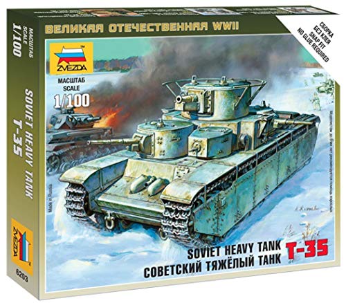 Zvezda 500786203-1:100 Sovietischer Panzer T-35 von Zvezda