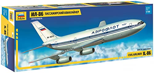 Zvezda 500787001-1:144 Passagier-Flugzeug Ilyushin IL-86 von Zvezda