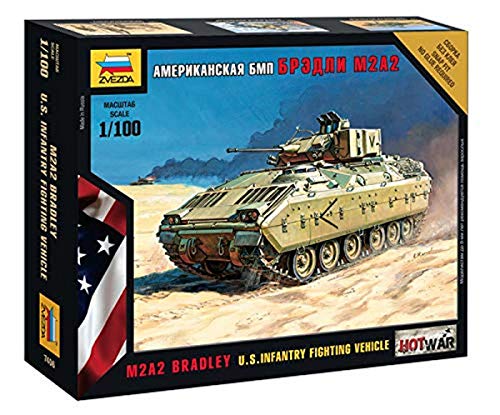 Zvezda 500787406 - 1:100 M2 Bradley U.S. Infantry Kampf Farhrzeug von GSI Creos