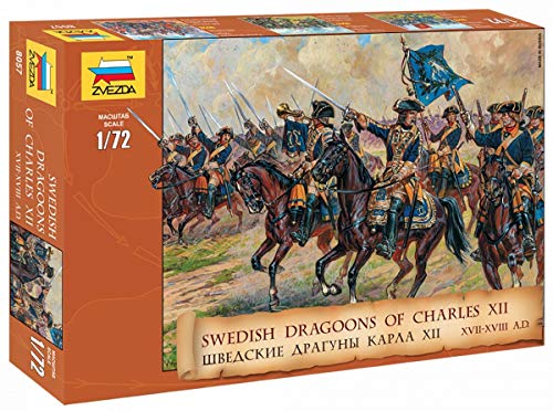 Zvezda 500788057 - 1:72 Swedish Dragoons 17-18th Century von Zvezda