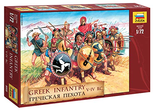 Zvezda 530008005 Menschen 1:72 Figuren-Set Griechische Infanterie V-IV B.C, Modellbausatz,Plastikbausatz, Bausatz zum Zusammenbauen, detaillierte Nachbildung, Mehrfarbig Zvezda 530008005 Menschen 1:72 Figuren-Set Griechische Infanterie V-IV B.C, Modellbausatz,Plastikbausatz, Bausatz zum Zusammenbauen, detaillierte Nachbildung, Mehrfarbig von Zvezda