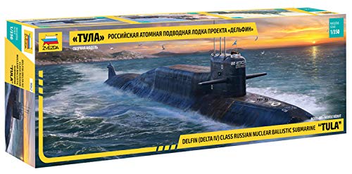 Zvezda 530009062 1:350 "Delfin Nuklear-U-Boot Delta IV Kl, Modellbausatz,Plastikbausatz, Bausatz zum Zusammenbauen, detaillierte Nachbildung, Mehrfarbig, Youth Large / 11-13 von Zvezda