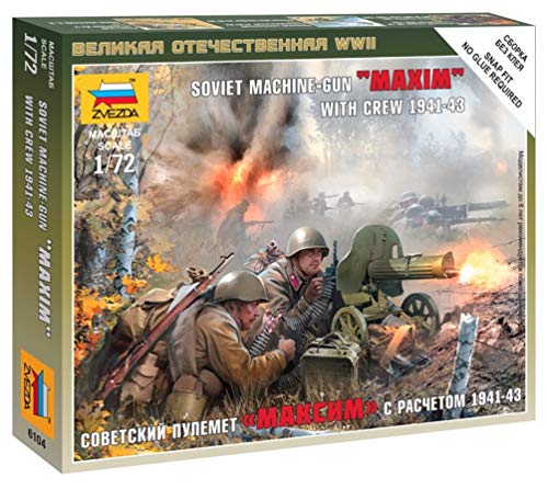 Zvezda 1/72 WWII sowjetische MG-Besatzung 1941 von Zvezda
