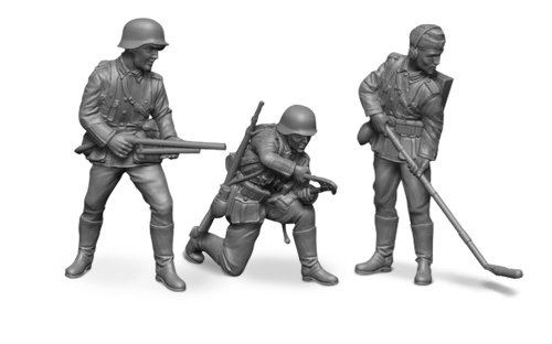 Zvezda 6110 1:72 WWII Deutsche Sturmpioniere-Modellbausatz,Plastikbausatz, Bausatz zum Zusammenbauen, detaillierte Nachbildung, unlackiert von Zvezda