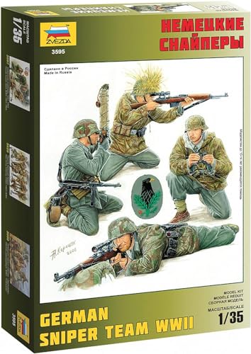 Zvezda - Modell - Deutsche Scharfschützen - Maßstab 1:35 - Zufällige Modellreferenz: ZV3585 49 Stück, Klein von Zvezda