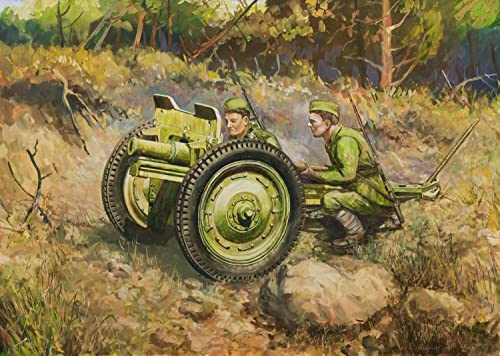 Zvezda Wargames (WWII) Military 6145 - Soviet 76-mm Gun (1:72) von Zvezda