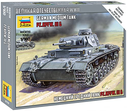 Zvezda Z6119 German Medium Tank Pz.Kp.fw III G Zvezda Z6119 German Medium Tank Pz.Kp.fw III G von Zvezda