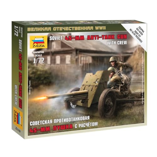 Zvezda – z6112 – Modellbau – Canon Sowjetunion 45 mm – Maßstab 1: 72 von Zvezda