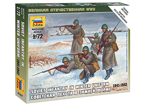 Zvezda – z6197 – Modellbau – Figur – Fantassins Sowjetunion – Winter von Zvezda