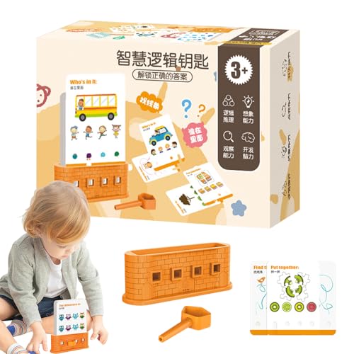 Denkspielzeug mit Schlüssel und Schloss – Spielzeug für Kleinkinder | Spielzeug mit Schloss und Schlüssel für Kleinkinder | Kreativer Schlüssel und Verriegelungsspielzeug, Lernspielzeug für | von Zvn Zojne