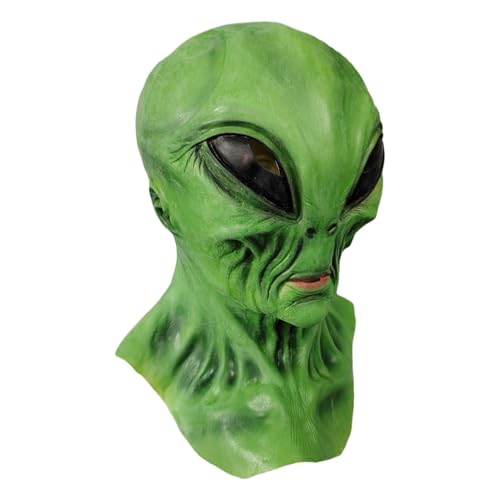 Kostümmaske - Halloween-Maske | Kreative Vollgesichtsmaske Mit Großen Augen | Lustige Grüne Charaktermaske | Spukhaus-Requisiten | Horror-Cosplay-Kostüm Für Erwachsene, Gesichtsbedeckung Für Bühnenauf Kostümmaske - Halloween-Maske | Kreative Vollgesichtsmaske Mit Großen Augen | Lustige Grüne Charaktermaske | Spukhaus-Requisiten | Horror-Cosplay-Kostüm Für Erwachsene, Gesichtsbedeckung Für Bühnenauf von Zvn Zojne