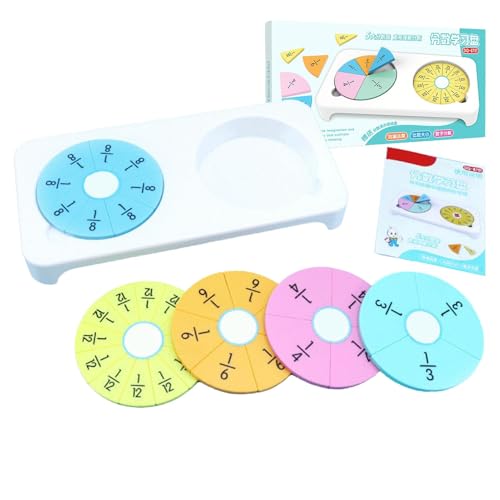Manipulative Fraktionsziegel, pädagogische Fraktionskreise – Fraktionskreise aus pädagogischen Mathematik-Manipulationen, frühes mathematisches Geschicklichkeitsspielzeug zum Unterrichten und Üben von Zvn Zojne