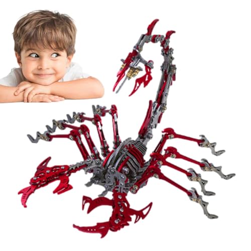 Metallpuzzles für Erwachsene, Metallpuzzle Skorpion, realistisches Modell-Set, zusammengebaut – bewegliche Gelenke, Ornamente, Modellbausätze für von Zvn Zojne
