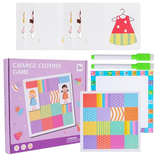 Spiel zum Wechseln der Kleidung, Anziehpuzzle | Spielzeugset zum Wechseln der Kleidung – Spiele zum Wechseln der Kleidung, Spielzeug-Set für 3+ von Zvn Zojne