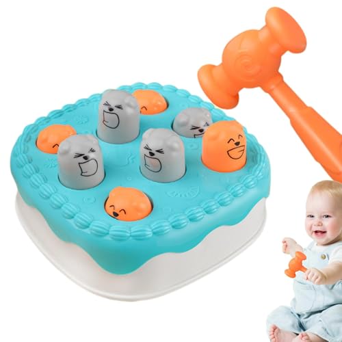 Whack-a-Mole Game, Hämmern, Spielzeug für Kleinkinder, interaktives Spielzeug in Kuchenform mit Hammer, Maulwurfspiel, Schlagspielzeug für Kleinkinder zur Entwicklung der Koordination von Zvn Zojne