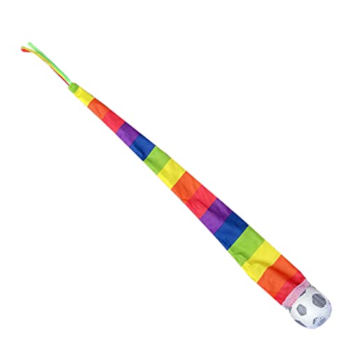 Zvn Zojne Bälle aus Schaumstoff, Schwanzball von 39 Zoll, weiche Spielbälle, mehrfarbiger Meteor-Ball, Lernsportbälle, Spielfeldbälle, Schnorchel Fußball von Zvn Zojne