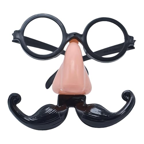 Zvn Zojne Brille mit lustiger Nase - Lustige Nasenbrille für Erwachsene und Kinder | Fake Nose Gentleman Bartbrille | Neuheit Eyewear Prank Requisiten für Gentleman Cosplay für Maskerade | Bühne Zvn Zojne Brille mit lustiger Nase - Lustige Nasenbrille für Erwachsene und Kinder | Fake Nose Gentleman Bartbrille | Neuheit Eyewear Prank Requisiten für Gentleman Cosplay für Maskerade | Bühne von Zvn Zojne