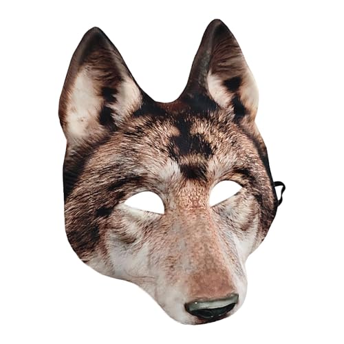 Zvn Zojne Realistische Wolfsmaske, gruselige Tier-Halloween-Maske, gruselige Horror-Maske, Tiermaske, Wolfsmaske, für Halloween, Weihnachten, Ostern, Neuheit, Kostümzubehör Zvn Zojne Realistische Wolfsmaske, gruselige Tier-Halloween-Maske, gruselige Horror-Maske, Tiermaske, Wolfsmaske, für Halloween, Weihnachten, Ostern, Neuheit, Kostümzubehör von Zvn Zojne