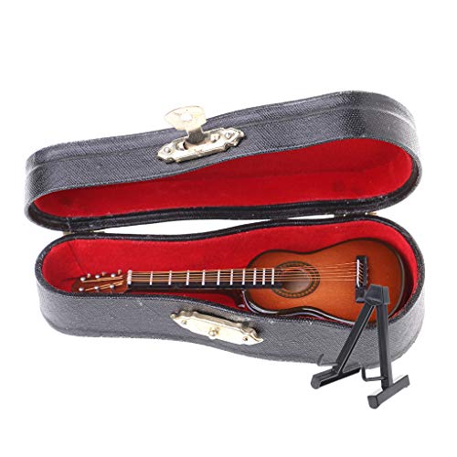 10 cm Spielzeug-Akustikgitarre, Modell-Heimbüro, Schreibtischdekoration, Ornamente, Geschenke von ZwaitL