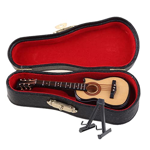 10 cm Spielzeug-Akustikgitarre, Modell-Heimbüro, Schreibtischdekoration, Ornamente, Geschenke von ZwaitL