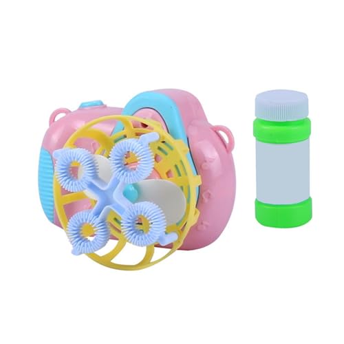 Musik-Seifenblasenmaschine für Kinder, Spielzeug mit buntem Licht, kühlendes Fächer-Design für Geburtstagsfeiern, Familienspaß, Treffen, Party, Kinder, musikalisches Seifenblasenmacher-Spielzeug von ZwaitL