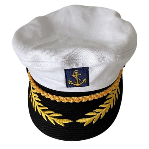 ZwaitL 2000er Jahre Themed Matrosenhut Baumwolle Kopfbedeckung Unisex Design für Partys und Casual Outfits Cosplay Vintage Cosplay Hut von ZwaitL