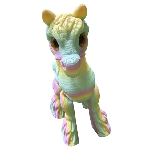 ZwaitL Bewegliche Gliedmaßen und Schwanz, kleines Pferd, Miniaturfigur für Kinder und Sammler, Schreibtisch-Dekoration mit leuchtenden Farben, beweglichen Gelenken, Pferdestatue ZwaitL Bewegliche Gliedmaßen und Schwanz, kleines Pferd, Miniaturfigur für Kinder und Sammler, Schreibtisch-Dekoration mit leuchtenden Farben, beweglichen Gelenken, Pferdestatue von ZwaitL