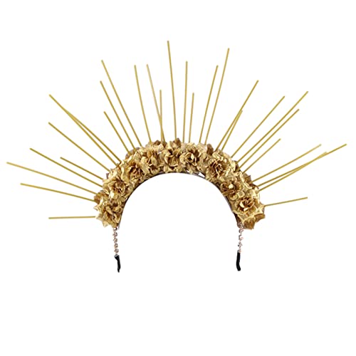 ZwaitL Blumen-Aureole-Form-Stirnband, Karneval, Halloween, Festival, Haarreifen für Cosplay, Party, Uni, Festival, Kopfschmuck ZwaitL Blumen-Aureole-Form-Stirnband, Karneval, Halloween, Festival, Haarreifen für Cosplay, Party, Uni, Festival, Kopfschmuck von ZwaitL
