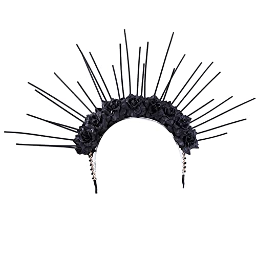 ZwaitL Blumen-Aureole-Form-Stirnband, Karneval, Halloween, Festival, Haarreifen für Cosplay, Party, Uni, Festival, Kopfschmuck ZwaitL Blumen-Aureole-Form-Stirnband, Karneval, Halloween, Festival, Haarreifen für Cosplay, Party, Uni, Festival, Kopfschmuck von ZwaitL
