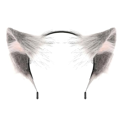 ZwaitL Cosplay-Kopfschmuck mit verstellbarem Band, Kostümzubehör, Kopfschmuck für Rollenspiele, Veranstaltungen, Themenfeiern, Halloween, Wolfsohr-Kopfschmuck ZwaitL Cosplay-Kopfschmuck mit verstellbarem Band, Kostümzubehör, Kopfschmuck für Rollenspiele, Veranstaltungen, Themenfeiern, Halloween, Wolfsohr-Kopfschmuck von ZwaitL