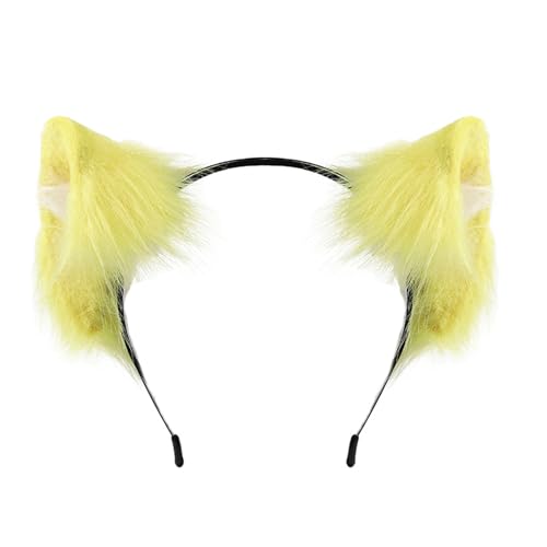 ZwaitL Cosplay-Kopfschmuck mit verstellbarem Band, Kostümzubehör, Kopfschmuck für Rollenspiele, Veranstaltungen, Themenfeiern, Halloween, Wolfsohr-Kopfschmuck von ZwaitL