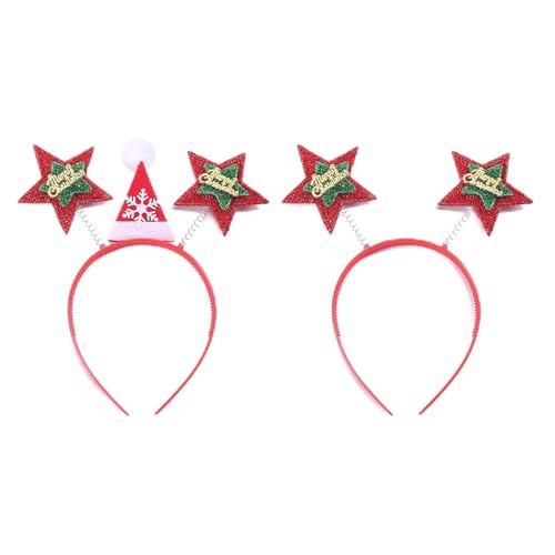 ZwaitL Glänzender Haarreif für Damen, Weihnachtsmütze, Sternform, Make-up-Stirnband für Festival-Auftritte von ZwaitL
