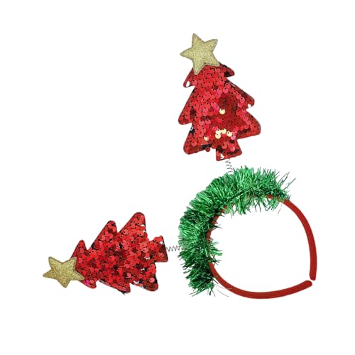 ZwaitL Glänzender Weihnachtsbaum-Stirnband, dekorativer Haarreif, Silvester, Party, Festival, Dekoration, Familientreffen, Kopfschmuck, Haarreif ZwaitL Glänzender Weihnachtsbaum-Stirnband, dekorativer Haarreif, Silvester, Party, Festival, Dekoration, Familientreffen, Kopfschmuck, Haarreif von ZwaitL