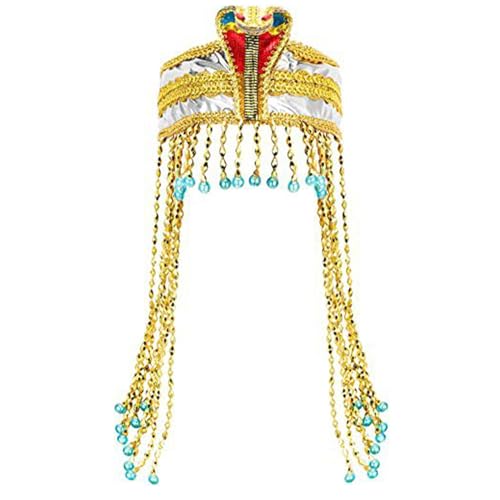 ZwaitL Goldene Schlangen Cosplay Kopfbedeckung Stirnband Gothic Party Kostüm Haarschmuck Haarreifen Ägyptische Schlange von ZwaitL