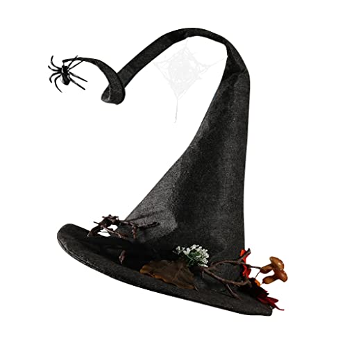ZwaitL Hexenhut Erwachsene Kinder Langer Zauberer Hut Zauberer Hut Halloween Hut Neujahr Halloween Hexenkostüm Dekoration von ZwaitL