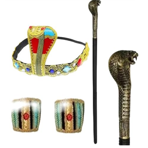 ZwaitL Hut Goldene Zepter Cosplay Kopfbedeckung Stirnbänder Cosplay Stirnbänder Haarband von ZwaitL