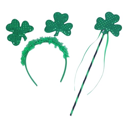 ZwaitL Kobold Blingbling Stirnband Kleeblatt Kopfbedeckung Zauberstab Foto Requisiten Irish Day Party Kopfbedeckung Cosplay Zubehör ZwaitL Kobold Blingbling Stirnband Kleeblatt Kopfbedeckung Zauberstab Foto Requisiten Irish Day Party Kopfbedeckung Cosplay Zubehör von ZwaitL