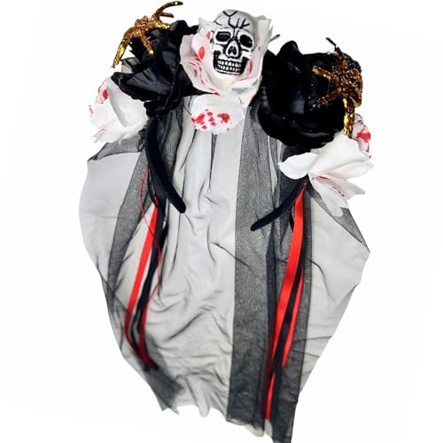 ZwaitL Kreative Halloween-Haarband-Requisiten mit Spinnentier-Blumen-Dekoration für Erwachsene Kinder Kostüm Event Kreative Haardekoration von ZwaitL