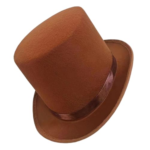 ZwaitL Lustiger Zylinderhut zum Verkleiden von Lincolns, Hüten, Zauberern oder Ringmeistern, Kostümen, Kutscher für Halloween, Weihnachten, Party, Neuheiten, Filz-Top ZwaitL Lustiger Zylinderhut zum Verkleiden von Lincolns, Hüten, Zauberern oder Ringmeistern, Kostümen, Kutscher für Halloween, Weihnachten, Party, Neuheiten, Filz-Top von ZwaitL