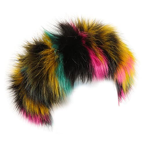 ZwaitL Pelziges Stirnband für den Winter, bunt, Kopfbedeckung, Cosplay-Kostüm, Requisiten, Haarreifen, Skifahren, Haarschmuck ZwaitL Pelziges Stirnband für den Winter, bunt, Kopfbedeckung, Cosplay-Kostüm, Requisiten, Haarreifen, Skifahren, Haarschmuck von ZwaitL