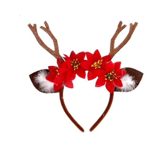 ZwaitL Rentier-Haarreif für Weihnachten, Kopfbedeckung, Haarreifen für Halloween, Weihnachten, Kopfschmuck, Partyzubehör ZwaitL Rentier-Haarreif für Weihnachten, Kopfbedeckung, Haarreifen für Halloween, Weihnachten, Kopfschmuck, Partyzubehör von ZwaitL