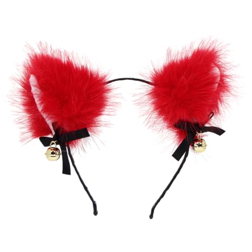 ZwaitL Verstellbares Plüsch-Katzenohr-Stirnband, rutschfestes Innenfutter für Kostümveranstaltungen, Motto-Partys, stilvolle Haardekoration, Kostüm-Kopfschmuck von ZwaitL