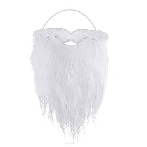 ZwaitL Weihnachten Weihnachtsmann Bart Gesichtshaar Gefälschter Bart Lustiger Weihnachtsmann Bart Kostüm Weihnachten Halloween Cosplay Prop von ZwaitL
