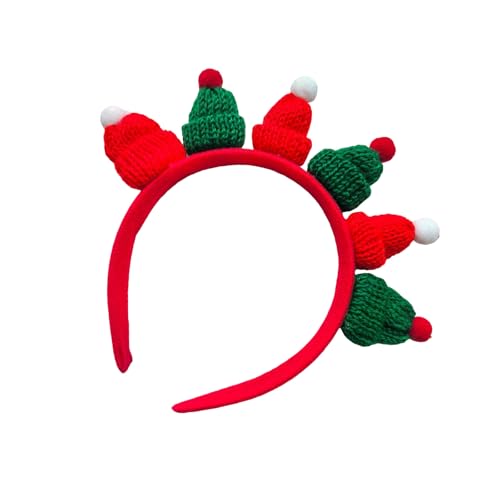 ZwaitL Weihnachts-Haarband mit kleinem Hut, für Erwachsene und Kinder, Feiertagsfeiern, Kopfschmuck, Partyzubehör, Familientreffen, Stirnband von ZwaitL