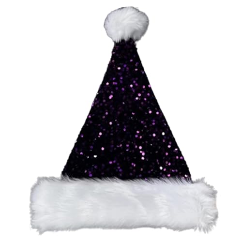 ZwaitL Weihnachts-Kopfbedeckung, volle Pailletten, für die Feiertage, bunte Outfits für Cosplay, Weihnachtsmannmütze ZwaitL Weihnachts-Kopfbedeckung, volle Pailletten, für die Feiertage, bunte Outfits für Cosplay, Weihnachtsmannmütze von ZwaitL