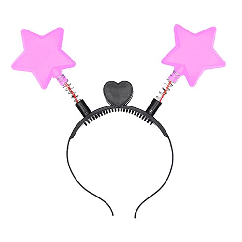ZwaitL Weihnachts-LED-Licht-Bouncing Star Shape Hair Hoop Waschen Gesicht Haarhalter Party Kostüm Kopfbedeckung für Jugendliche ZwaitL Weihnachts-LED-Licht-Bouncing Star Shape Hair Hoop Waschen Gesicht Haarhalter Party Kostüm Kopfbedeckung für Jugendliche von ZwaitL